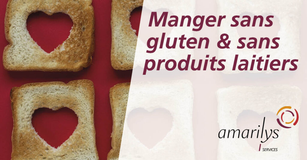 alimtenation sans gluten et sans porduits laitiers